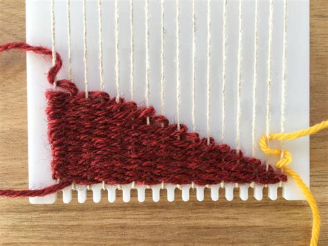 How To Weave A Diagonal Shape On A Little Loom The Creativity Patch
