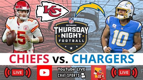 Chiefs Vs Chargers Live Streaming Scoreboard Play By Play Highlights Stats Updates NFL