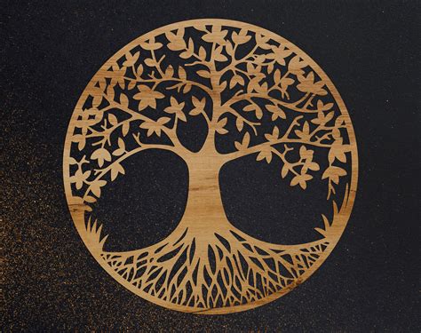 Tree Of Life Svg Dxf Files For Plasma Cnc Files For Wood Etsy