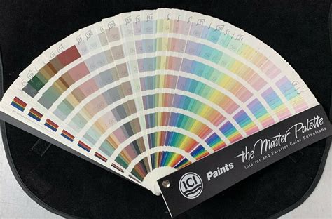 Ici Paints Fan Deck Chip Color Sample Swatch Book The Master Palette
