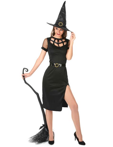 Disfraz De Bruja Sexy Negro Halloween Mujer Disfraces Adultosy