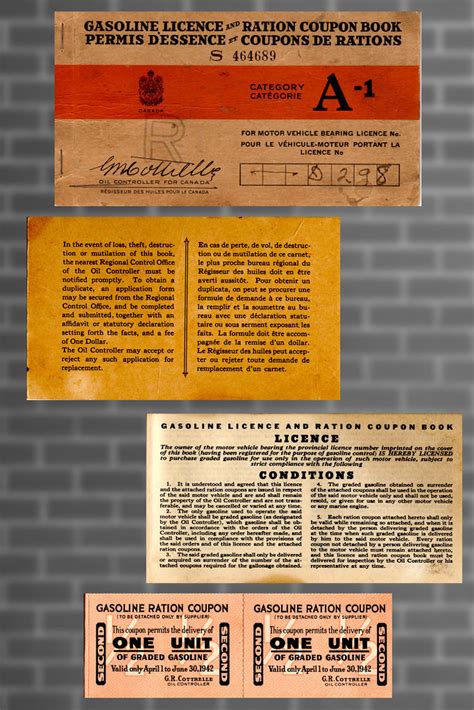 Gasoline Licence Ration Coupon Book 1942 Found This Ration Flickr