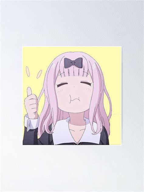 Chika Fujiwara Thumbs Up Poster For Sale By SoulsSmoker Redbubble