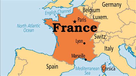 France Location On World Map