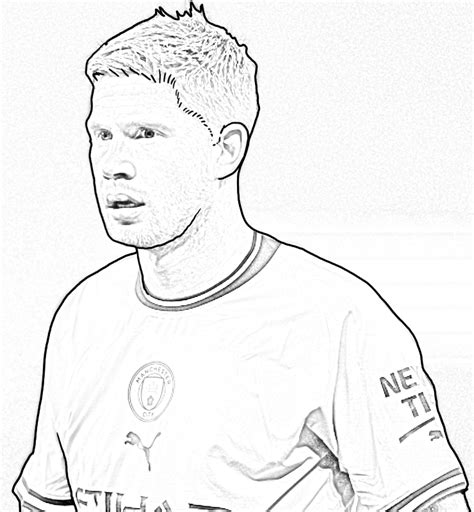 Kevin De Bruyne From Soccer Coloring Page Coloring Home
