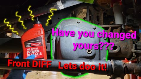 Front Diff Fluid Change Ford Superduty Truck Watch What We Did Youtube