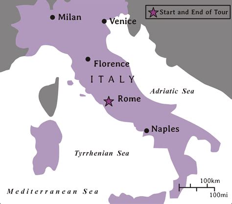 Map Of Italy With Rome World Map