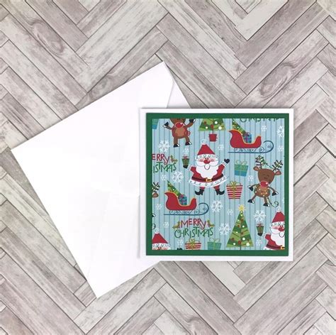 Christmas Card Making Kit Christmas Crafts For Adults Diy Etsy