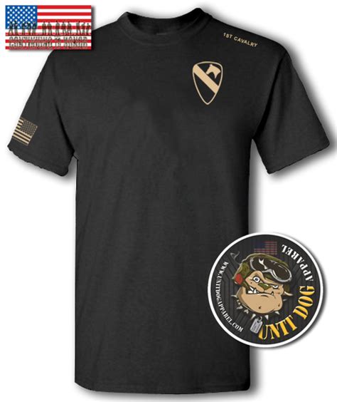 1st Cavalry Division Unitdog 1776 Short Sleeve Unisex T Shirt