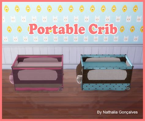 Portable Crib At Nathalia Sims Sims 4 Updates