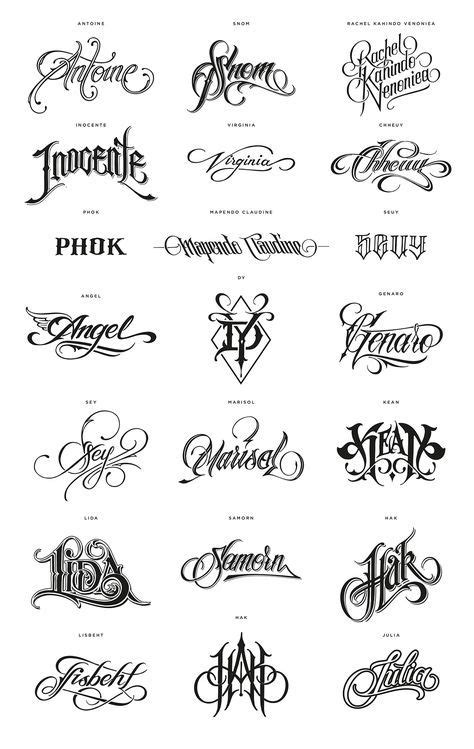 The Different Types Of Calligraphy And Lettering In Various Styles From Script To Cursive