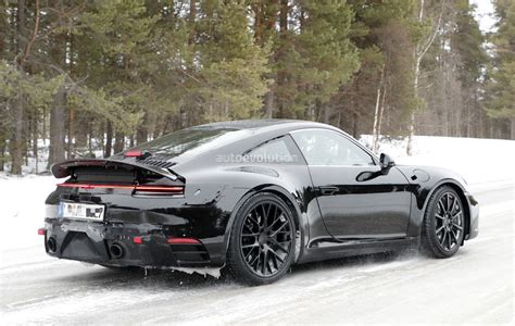 New Porsche 911 Spied With Production Body Shows Mission E And 959