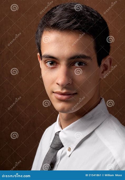 Attractive Man In Early Twenties Stock Image Image Of Collared