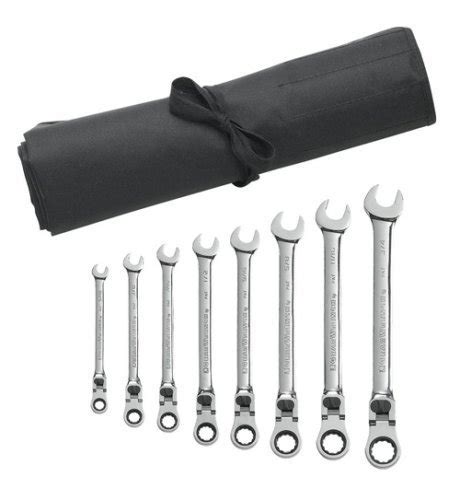 Gearwrench 85798r 8 Piece Xl Locking Flex Head Ratcheting Combination Wrench Set Sae Wrench