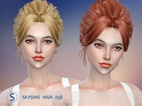 Butterflysims Skysims Hair 058 Sims 4 Hairs