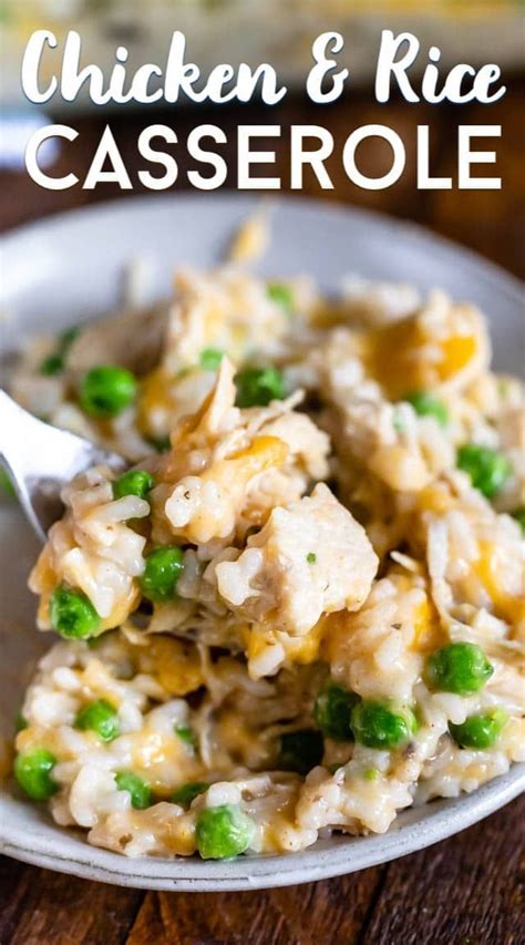 EASY Chicken and Rice Casserole - Crazy for Crust | Recipe ...