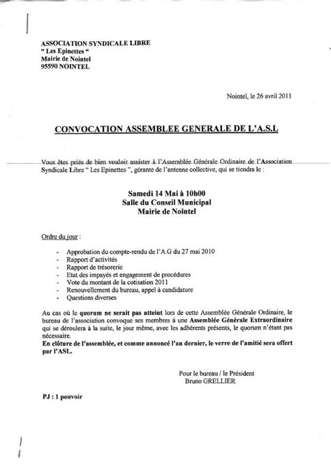 Lettre Dinvitation Au Maire Pour Assemblée Générale Exemple de Lettre