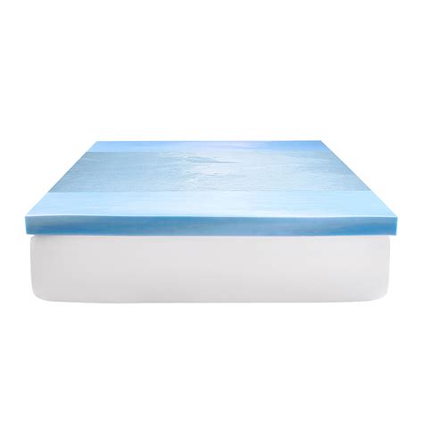 Best Buy Sealy Chillzone 3” Memory Foam Mattress Topper Blue F02 00173 Kg0