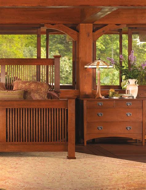 Mission style furniture reflects a simplistic and rustic approach which embodies the character of the handcrafted look. Stickley Mission Oak & Cherry Collection | Mission style ...