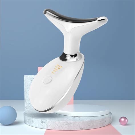 best led pon therapy neck and face lifting tool ipl vibration skin tighten reduce double chin