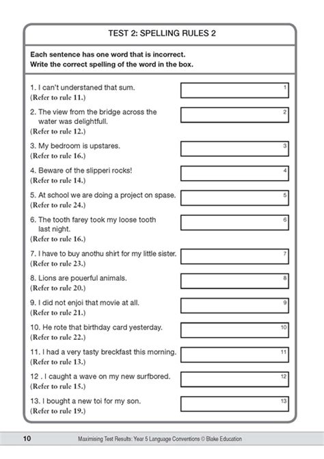 Wish you all the best! Maximising Test Results - NAPLAN*-Style Literacy: Year 5 - Language Conventions - Blake ...