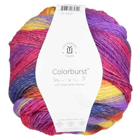 Universal Yarns Colorburst Yarn 105 Tropical Sunset At Jimmy Beans Wool