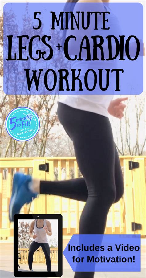 5 Minute Leg And Cardio Workout No Equipment Needed 5 Minutes To