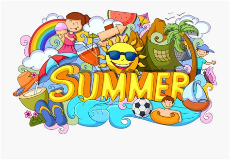 Summer Holiday Cartoon Free Transparent Clipart Clipartkey