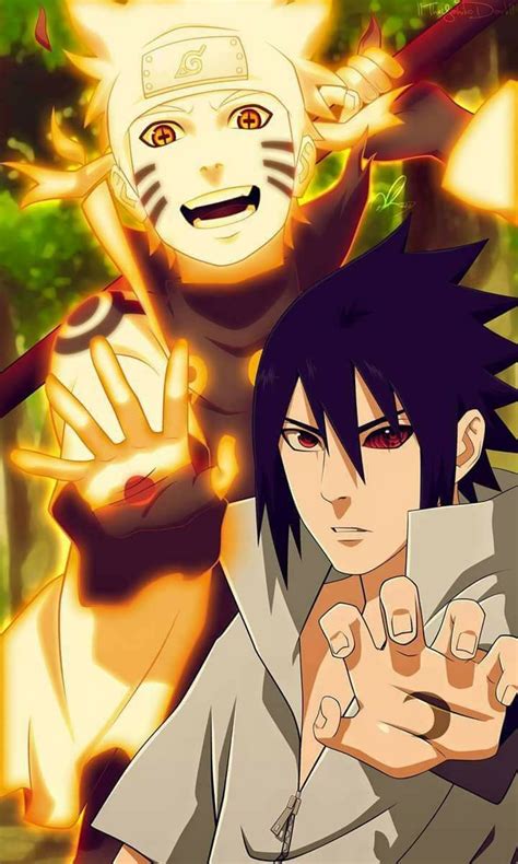 Sasuke Uchiha And Naruto Uzumaki Wallpaper ♥♥♥ The Sun And The Moon