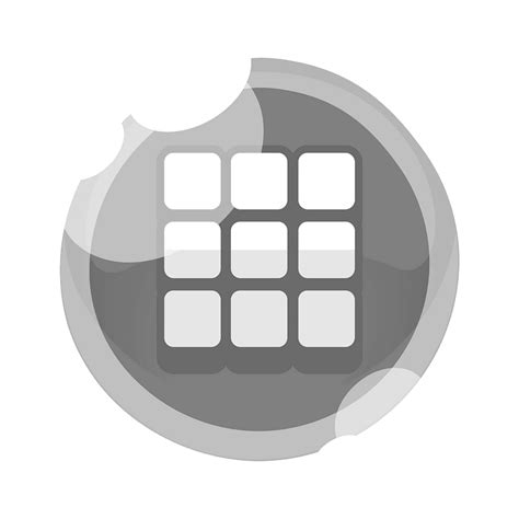 Round Grey Apps Menu Button Icon Free Download Transparent Png