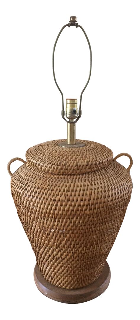 $134.99 ($67.50 per item) 690. Vintage Wicker Basket Table Lamp | Chairish