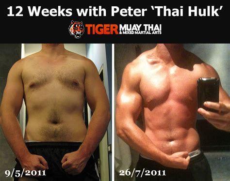 Before And After Training With The Thai Hulk Tigermuaythai Tiger Muay Thai And Mma Training