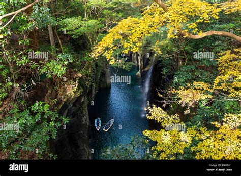 Takachiho Gorge In Japan Stock Photo Alamy