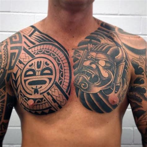 50 Tribal Chest Tattoos For Men Masculine Design Ideas In 2020