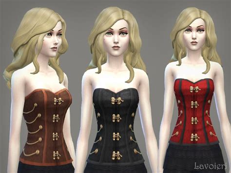 Steampunk Corset Available In 3 Colors Found In Tsr Category Sims 4