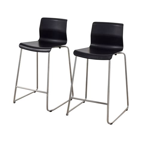 When combining the frames, fronts and interior organisers yourself each month, we offer something special for the ikea family members. 81% OFF - IKEA IKEA Black and Metal Bar Stools / Chairs