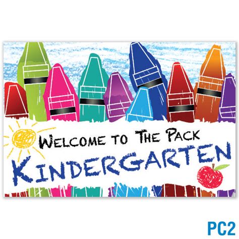 Welcome To Kindergarten Postcard School Supplies School Mate