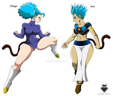 chaya ssj god blue vs ura by kingkenoartz dragon ball super art anime dragon ball super