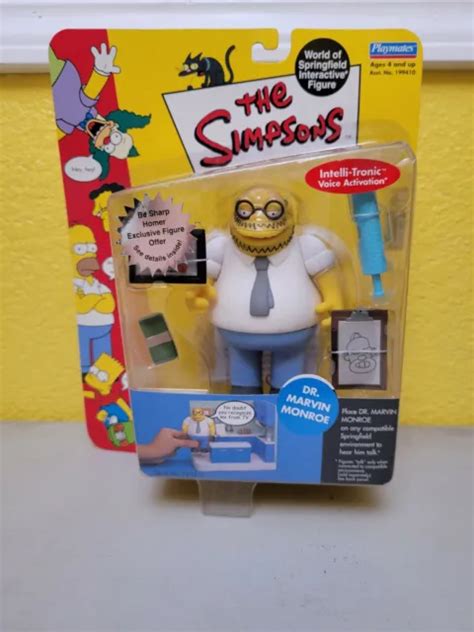 Playmates The Simpsons Dr Marvin Monroe Figure Series 10 Interactive New 999 Picclick