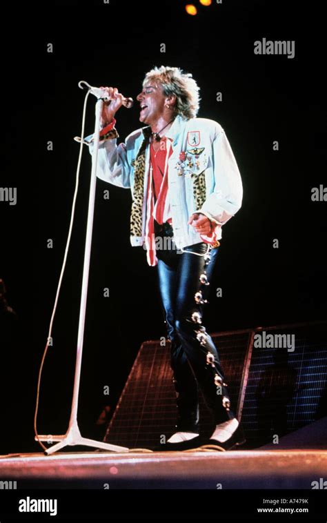Rod Stewart Uk Rock Singer Stock Photo Alamy