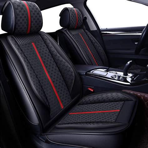 oasis auto os 003 leather car seat covers faux leatherette automotive vehicle cushion cover for