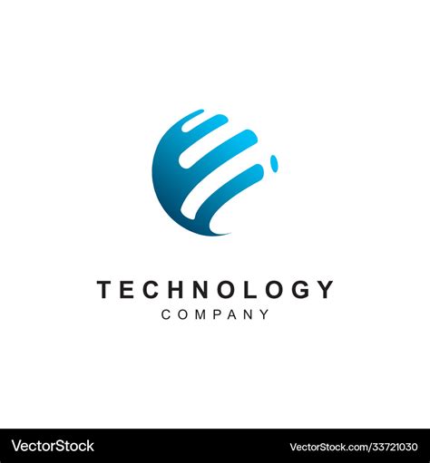 Technology Logo Designabstract Tech Icon Vector Image