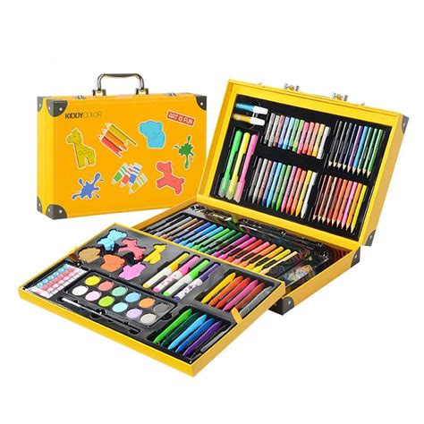 Kiddycolor Deluxe Art Set For Kids 159 Pieces Portable Painting Art