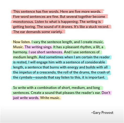 Gary provost was an american writer and writing instructor, author of works including make every word count: Labor English Zone: Write music, by Gary Provost