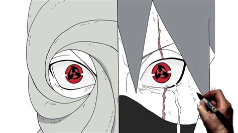 The Best 5 Naruto Drawing Kakashi And Obito Aboutdrawspaces
