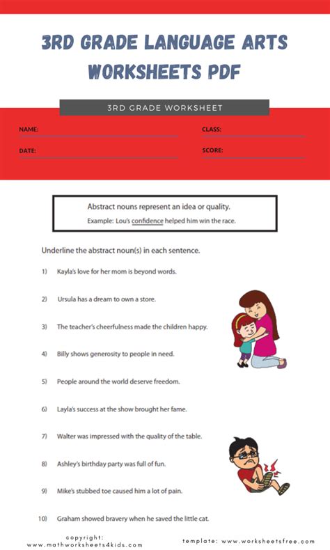 20 Language Arts 3rd Grade Worksheets Coo Worksheets