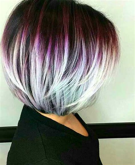 Unique Hair Colors On Short Haircuts Short Hairstyles
