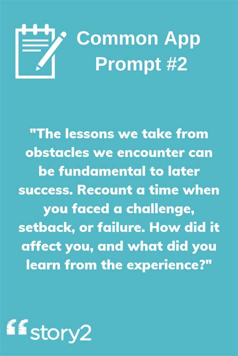 Common App Prompt 3 The Lessons We Take From Obstacles We Encounter Can Be Fundamental To Later