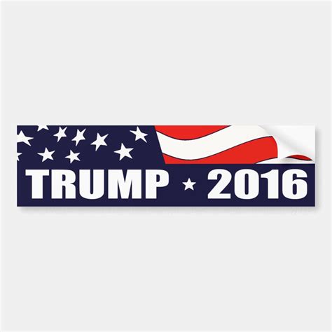 Donald Trump President 2016 Bumper Sticker Zazzle