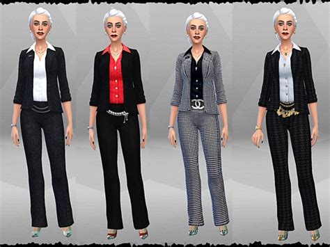 The Sims Resource Woman Suits By Tacha Sims 4 Downloads